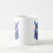 量子フクロウ 知恵の精神 コーヒーマグカップ (中央)
