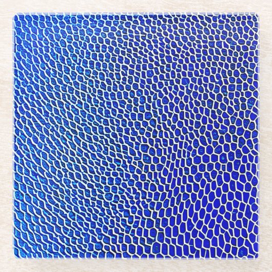 「量子メッシュ」 ガラスコースター (正面)