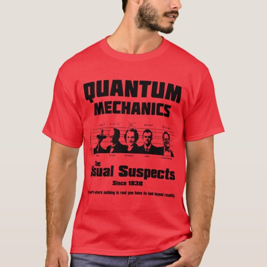 量子力学の容疑者たち 友達 Tシャツ (正面)