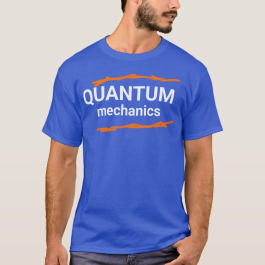 量子力学ミニマリスト活字友達 Tシャツ (正面)