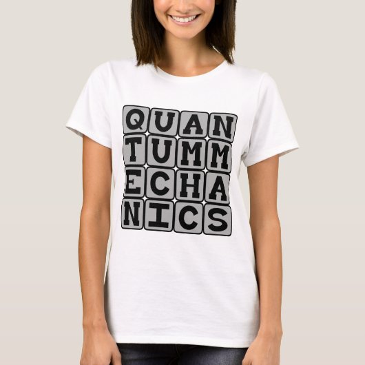 量子力学、物理学の概念 Tシャツ (正面)