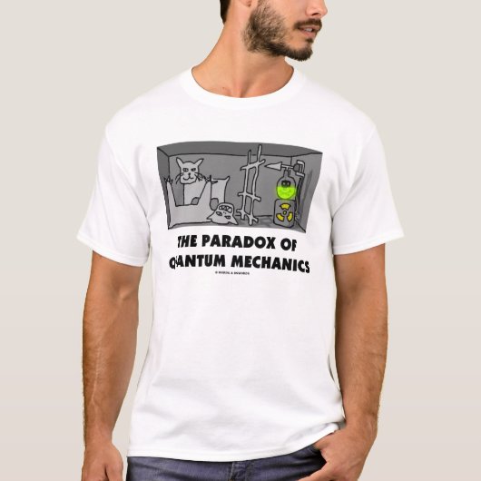 量子力学(物理学)のPardox Tシャツ (正面)