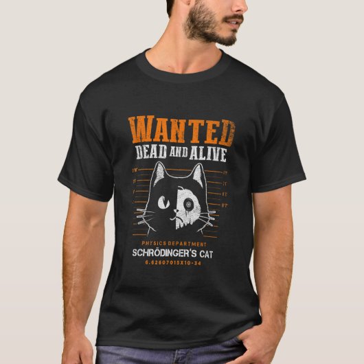 量子力学 理論物理学 シュレーディンガー Tシャツ (正面)