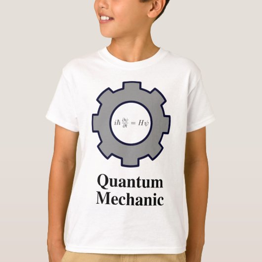 量子力学、Schrodinger同等化 Tシャツ (正面)