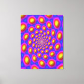 量子固有状態の曼荼羅アート キャンバスプリント (正面)