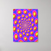 量子固有状態の曼荼羅アート キャンバスプリント (正面)