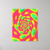 量子固有状態の曼荼羅アート キャンバスプリント (正面)