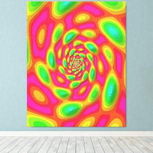 量子固有状態の曼荼羅アート キャンバスプリント