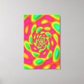 量子固有状態の曼荼羅アート キャンバスプリント (正面)
