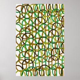 量子幾何学パターン・デザイン ポスター