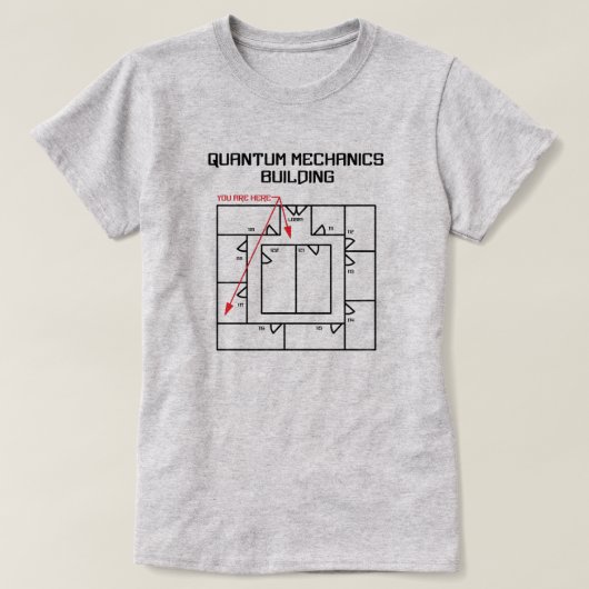 量子整備士建物 Tシャツ (デザイン正面)
