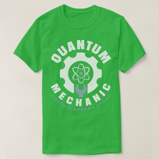 量子整備士量子エンジニアリングI修復Bro Tシャツ (デザイン正面)