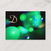 量子気泡モノグラム鮮やかグリーン 名刺 (裏面)