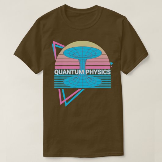 量子物理学レトロ Tシャツ (デザイン正面)