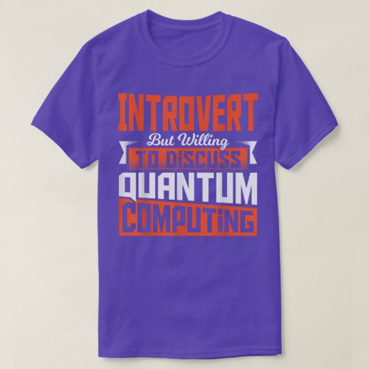 量子物理学理数計算科学 Tシャツ (デザイン正面)