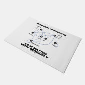 量子物理学者が物質を非常に深刻に見る ドアマット (アングル)