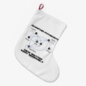 量子物理学者が物質を非常に真剣に見る ラージクリスマスストッキング (正面 (吊り時))