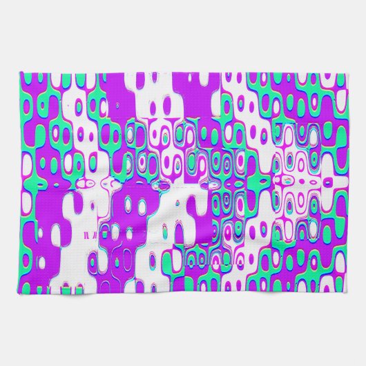 量子物理学 幾何学模様 キッチンタオル (横)