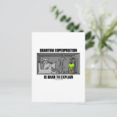 量子重畳は説明すべき懸命(物理) ポストカード (スタンド正面)