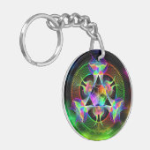 量子飛距離/収束 キーホルダー (正面左)