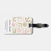 金いかりパターン ラゲッジタグ (裏面横)