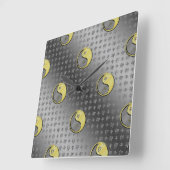 金うさぎ年 スクエア壁時計 (傾斜)