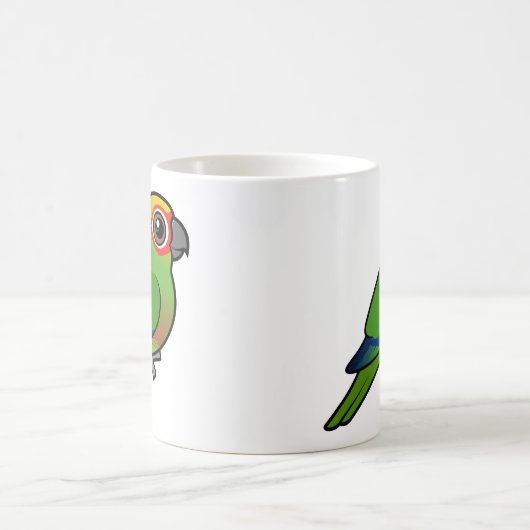 金おおわれたインコ コーヒーマグカップ (中央)