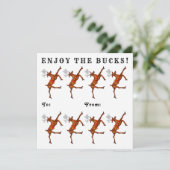 金おもしろいのクリスマスホリデーカード カード (スタンド正面)