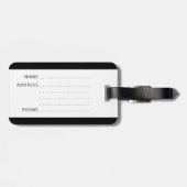 金おもしろい入り荷札に金書入り ラゲッジタグ (裏面横)