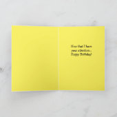 金おもしろい好き十代の誕生日カード カード (内部)