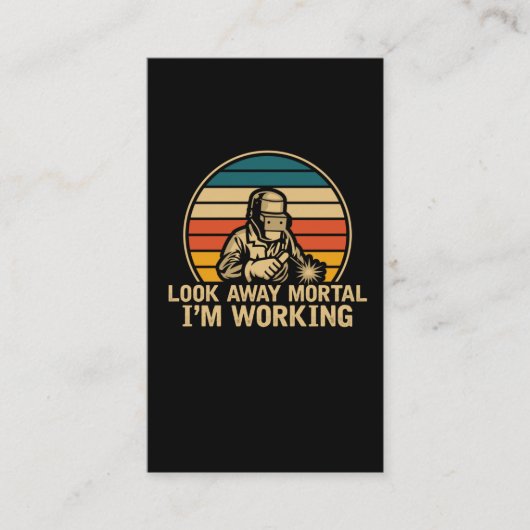 金おもしろい属加工溶接パパ 名刺 (正面)