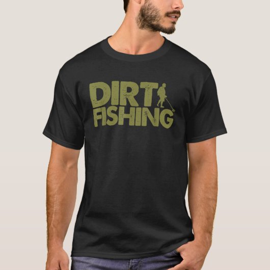 金おもしろい属検知器男性へ具女子魚 Tシャツ (正面)