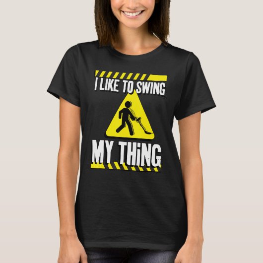 金おもしろい属検知器 Tシャツ (正面)