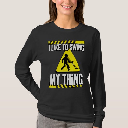 金おもしろい属検知器 Tシャツ (正面)