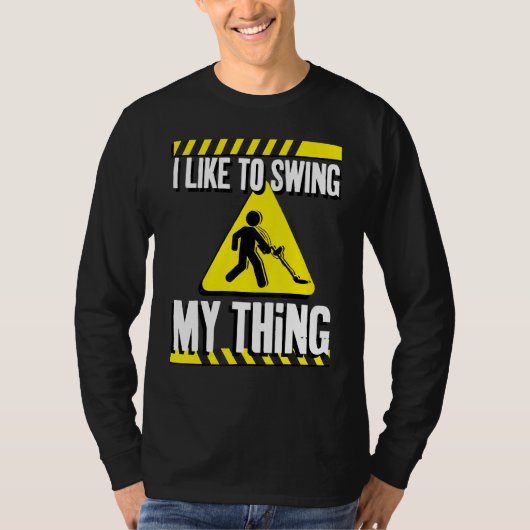 金おもしろい属検知器 Tシャツ (正面)
