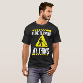 金おもしろい属検知器 Tシャツ (正面フル)