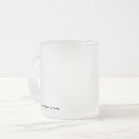 金おもしろい庫ユーモアのクリスマス フロストグラスマグカップ (正面左)