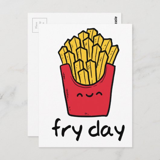 金おもしろい曜日ハッピーフフランスのァイ漫画 ポストカード (正面/裏面)