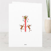 金おもしろい現金クリスマスホリデーカード カード (裏面)