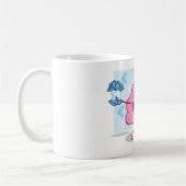 金おもしろい脳漫画ユーロの現金愛好家 コーヒーマグカップ (左)