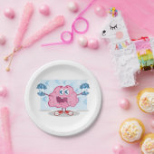 金おもしろい脳漫画ユーロの現金愛好家 ペーパープレート (パーティー)