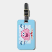 金おもしろい脳漫画ユーロの現金愛好家 ラゲッジタグ (正面縦)