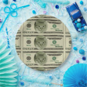 金おもしろい額 ペーパープレート (パーティー)