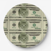 金おもしろい額 ペーパープレート (正面)