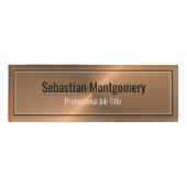 金お洒落属銅板プロフェッショナル 名札 (正面)