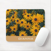 金かわいらしのデイジーの花、あなたの名前を追加 マウスパッド (マウス)