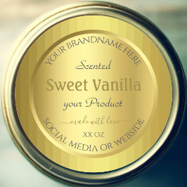 金かわいらし属製品包装ラベル金ゴールド効果 ラウンドシール