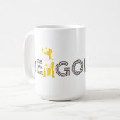 金があって下さい(ゴールデン・リトリーバー) コーヒーマグカップ (正面左)