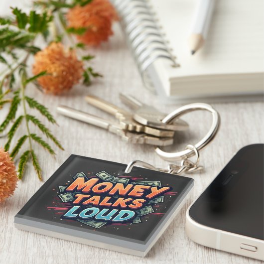金が利く キーホルダー (正面右)