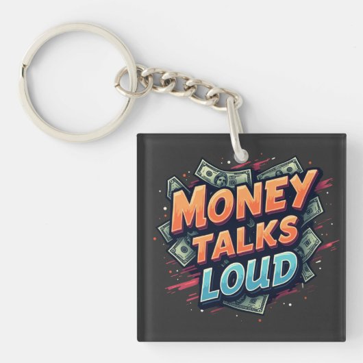 金が利く キーホルダー (正面)